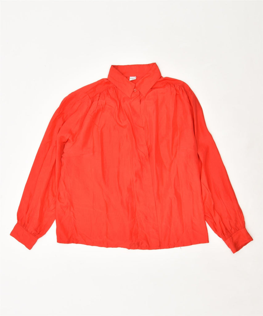 MD Womens Shirt Blouse IT 46 Large Orange Vintage | Vintage | Thrift | Second-Hand | Used Clothing | Messina Hembry 