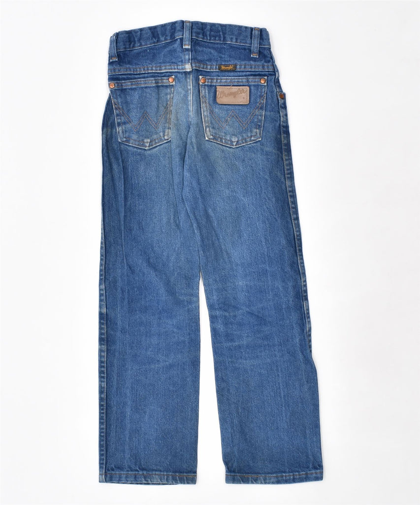 WRANGLER Boys Straight Jeans 7-8 Years W24 L24 Blue Cotton | Vintage | Thrift | Second-Hand | Used Clothing | Messina Hembry 