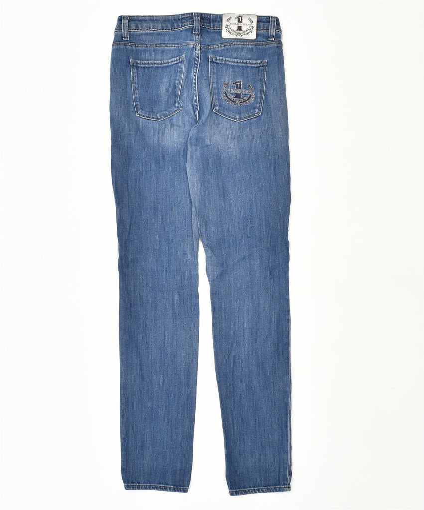 TRUSSARDI Womens Low Waist Skinny Jeans W26 L30 Blue | Vintage | Thrift | Second-Hand | Used Clothing | Messina Hembry 