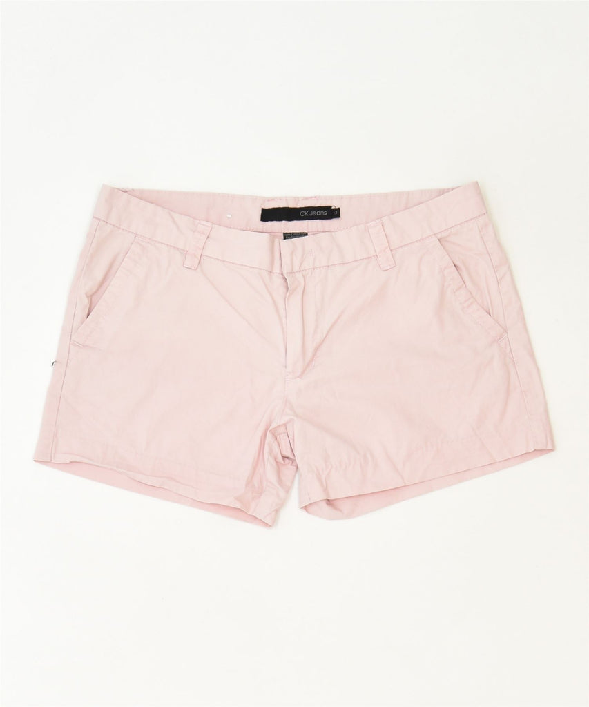 CALVIN KLEIN Womens Hot Pants UK 12 Medium W32 Pink Cotton Classic | Vintage | Thrift | Second-Hand | Used Clothing | Messina Hembry 