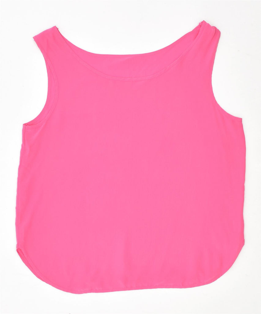 VINTAGE Womens Crop Vest Top UK 6 XS Pink | Vintage | Thrift | Second-Hand | Used Clothing | Messina Hembry 