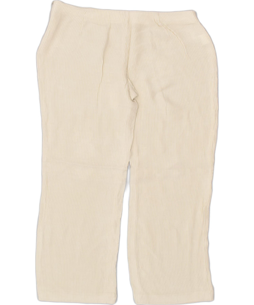 COEXIS Womens Casual Trousers W32 L32 Beige Viscose | Vintage | Thrift | Second-Hand | Used Clothing | Messina Hembry 