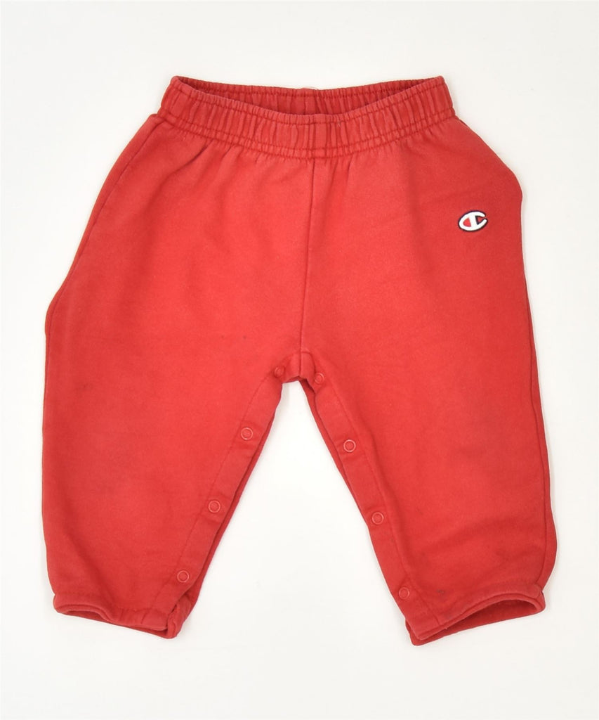 CHAMPION Boys Tracksuit Trousers 9-12 Months Red Cotton Sports | Vintage | Thrift | Second-Hand | Used Clothing | Messina Hembry 