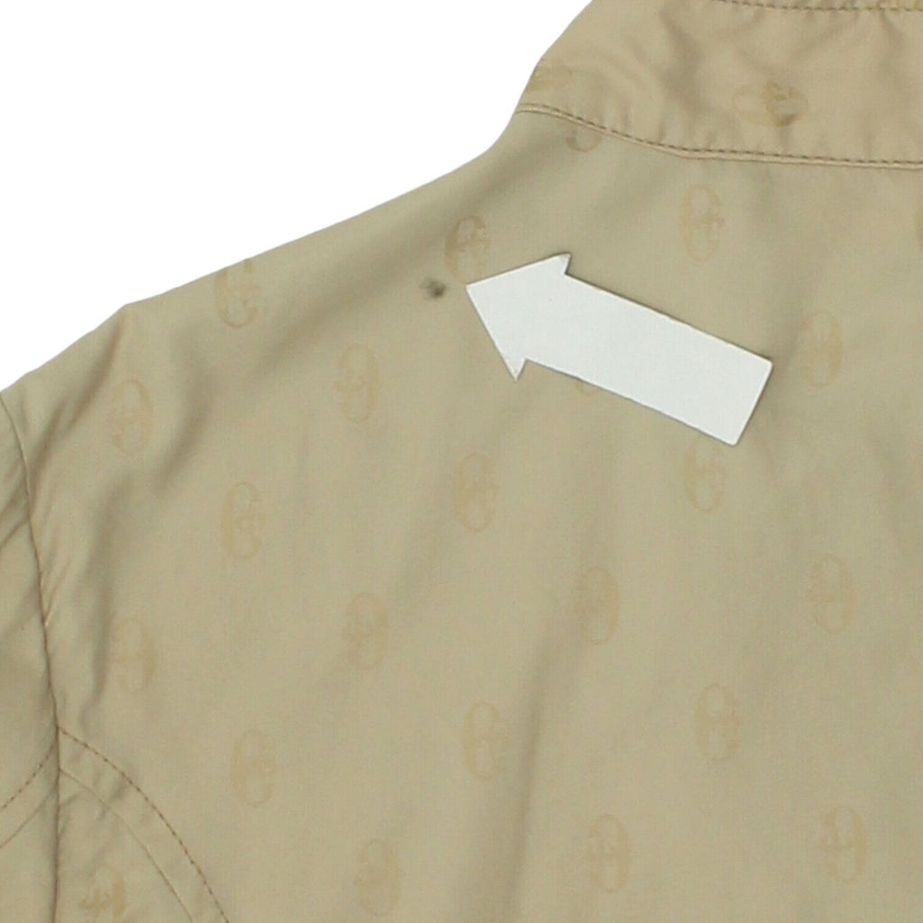 Conte Of Florence Mens Beige Lightweight Nylon Jacket | Vintage Designer VTG | Vintage Messina Hembry | Thrift | Second-Hand Messina Hembry | Used Clothing | Messina Hembry 