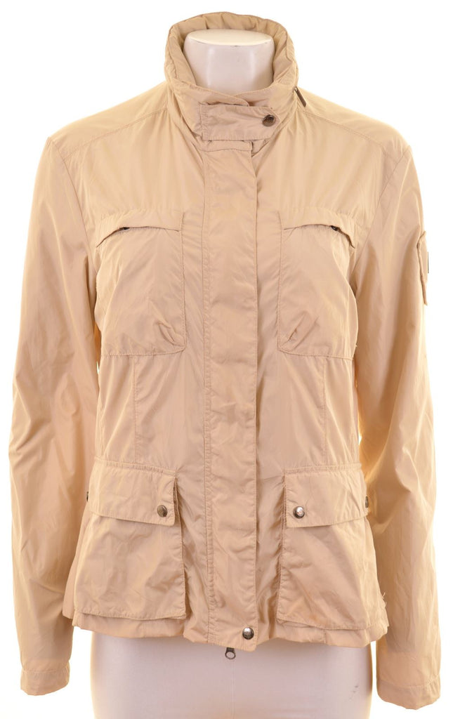 ADD Womens Rain Jacket UK 16 Large Beige Nylon - Second Hand & Vintage Designer Clothing - Messina Hembry