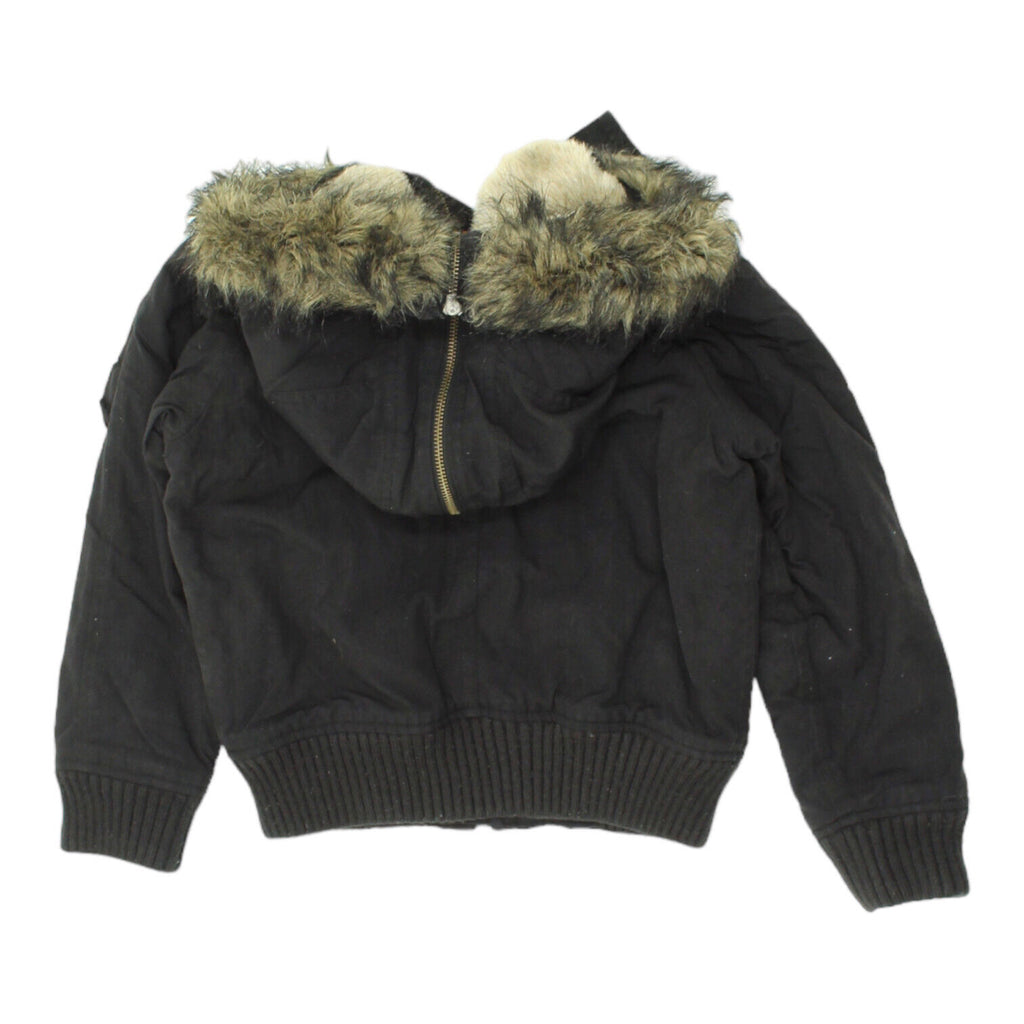 Woolrich Kids Performance Black Boys Parka Jacket | Vintage Padded Faux Fur Coat | Vintage Messina Hembry | Thrift | Second-Hand Messina Hembry | Used Clothing | Messina Hembry 