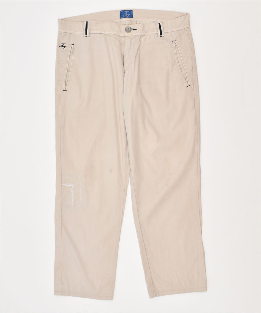 FAY Boys Straight Chino Trousers 12-13 Years W28 L23 Grey Cotton | Vintage | Thrift | Second-Hand | Used Clothing | Messina Hembry 