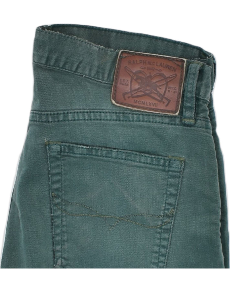 RALPH LAUREN Womens Straight Jeans W28 L30 Green Cotton | Vintage | Thrift | Second-Hand | Used Clothing | Messina Hembry 