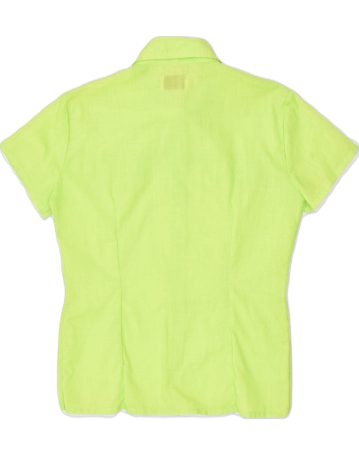 VINTAGE Womens Short Sleeve Shirt UK 18 XL Green | Vintage | Thrift | Second-Hand | Used Clothing | Messina Hembry 