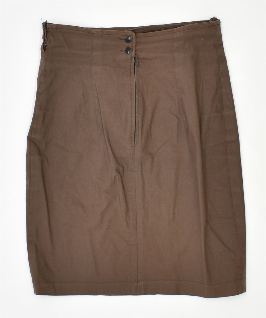 VINTAGE Womens Pencil Skirt W28 Medium Brown | Vintage | Thrift | Second-Hand | Used Clothing | Messina Hembry 