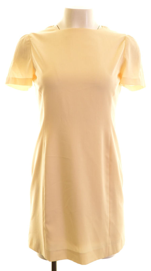 MATEBA Womens Mini Dress EU 40 Medium Yellow Vintage | Vintage | Thrift | Second-Hand | Used Clothing | Messina Hembry 