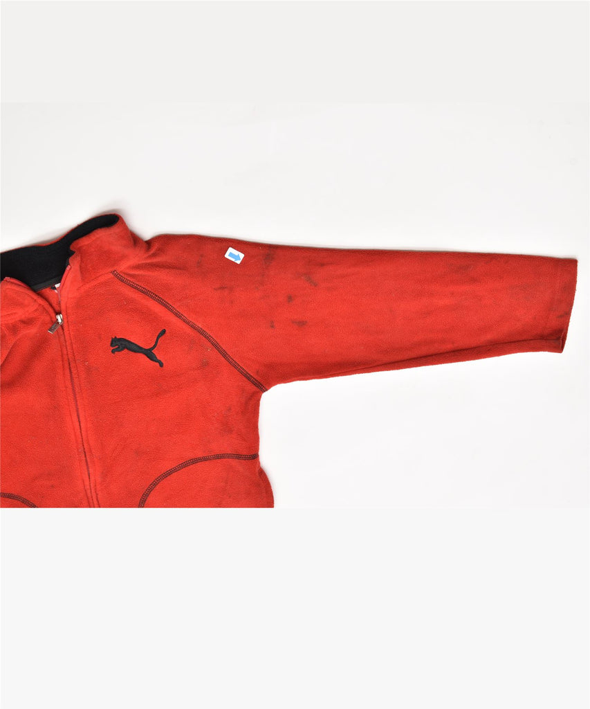 PUMA Boys Fleece Jacket 5-6 Years Red Polyester | Vintage | Thrift | Second-Hand | Used Clothing | Messina Hembry 