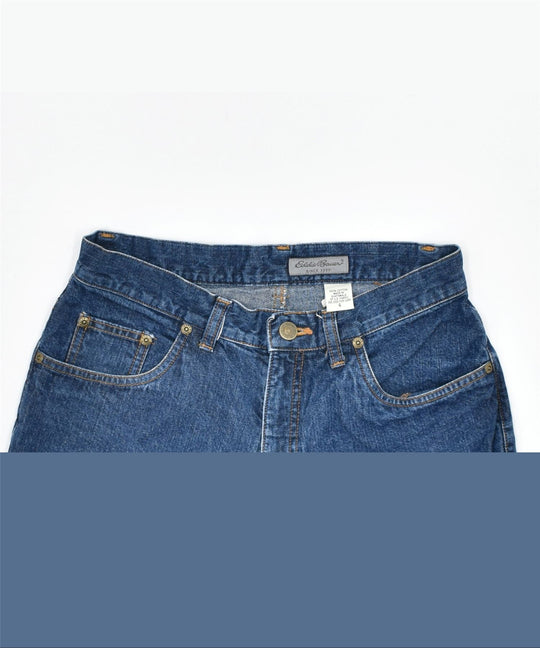 EDDIE BAUER Womens Capri Jeans US 4 Small W26 Blue Cotton