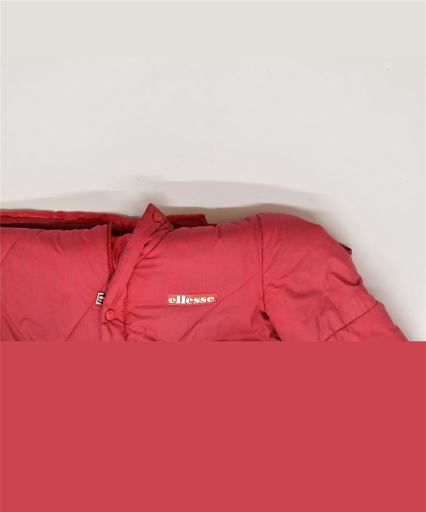 ELLESSE Womens Padded Coat UK 6 XS Red Polyester | Vintage | Thrift | Second-Hand | Used Clothing | Messina Hembry 