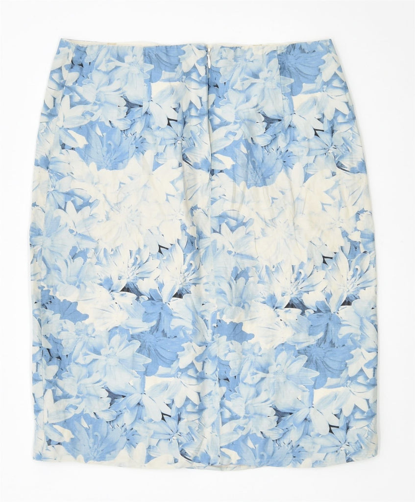 TIBI Womens Straight Skirt UK 4 XS W25 Blue Floral Vintage | Vintage | Thrift | Second-Hand | Used Clothing | Messina Hembry 