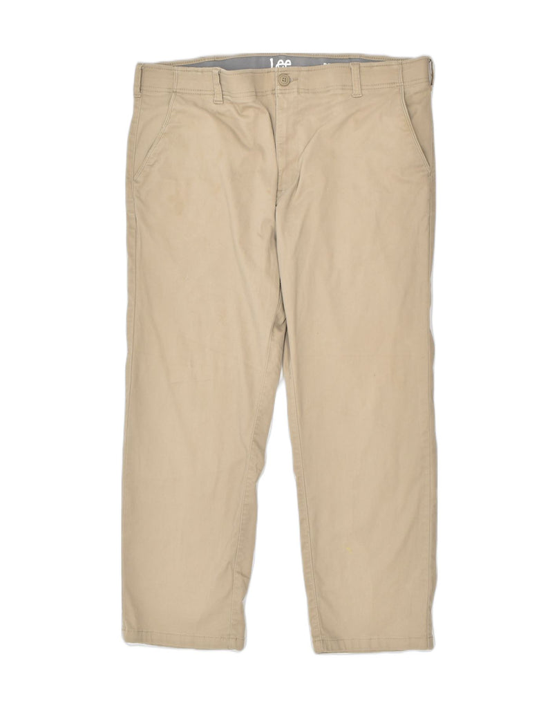 LEE Mens Regular Chino Trousers W40 L30 Beige Cotton | Vintage | Thrift | Second-Hand | Used Clothing | Messina Hembry 