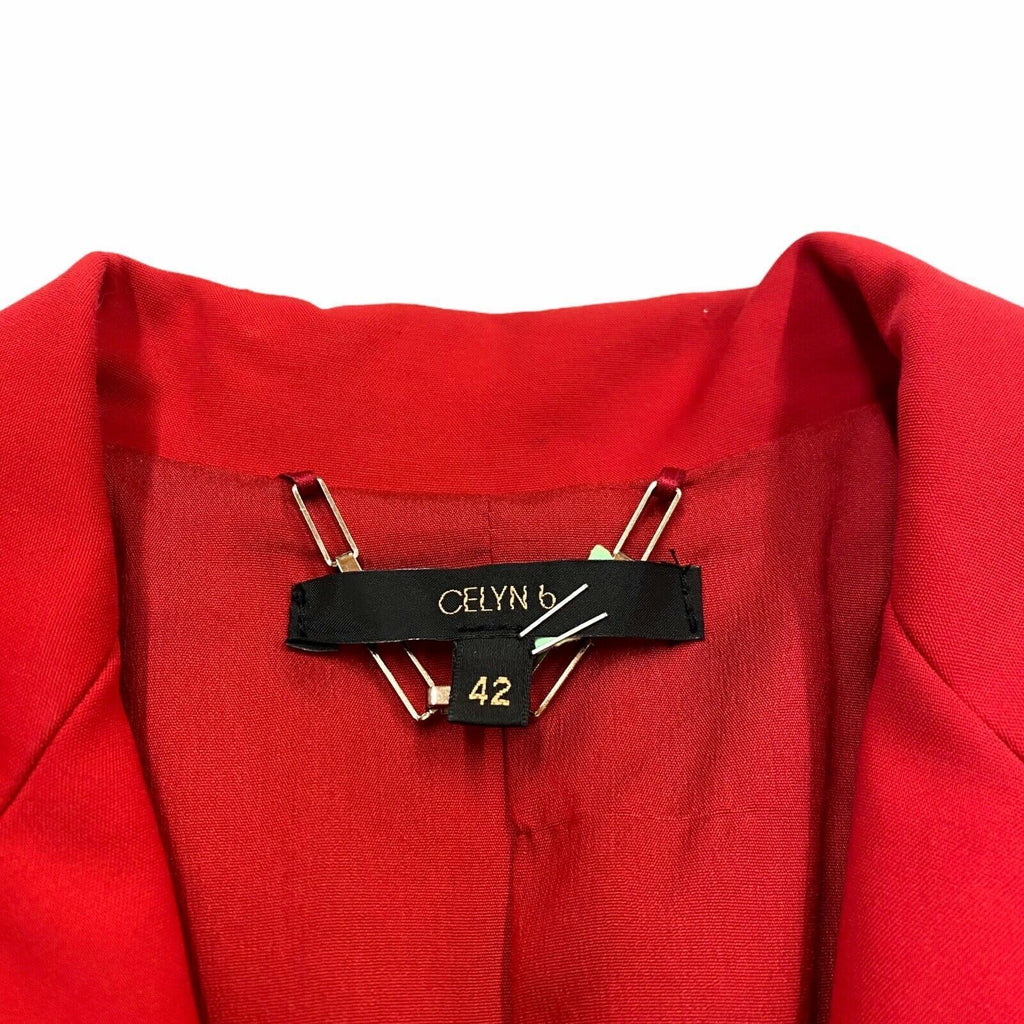 Celyn B. Women's Blazer Style Jacket | Vintage High End Designer Red Suit VTG | Vintage Messina Hembry | Thrift | Second-Hand Messina Hembry | Used Clothing | Messina Hembry 