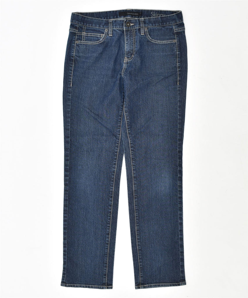 CALVIN KLEIN Womens Skinny Jeans W29 L32 Blue Cotton | Vintage | Thrift | Second-Hand | Used Clothing | Messina Hembry 