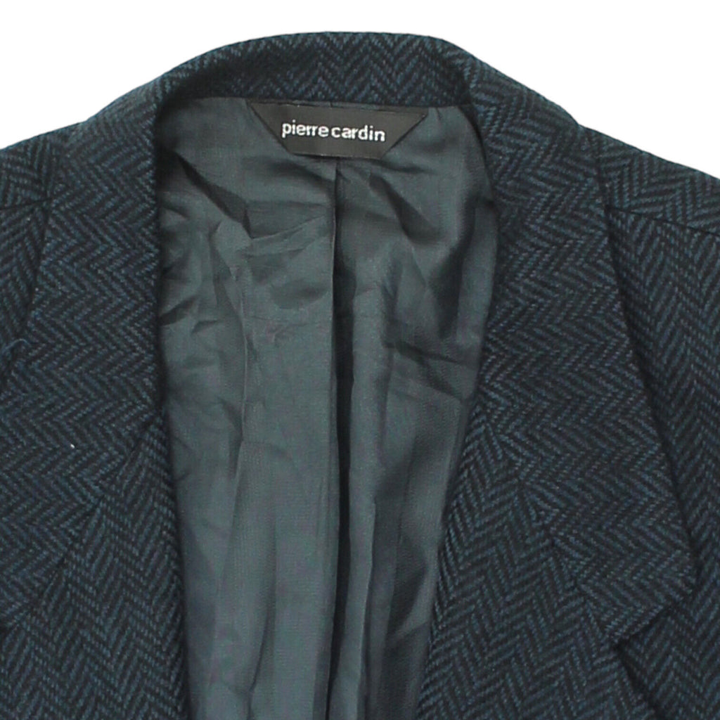 Pierre Cardin Mens Blue Wool Blazer Jacket | Vintage High End Luxury Suit VTG | Vintage Messina Hembry | Thrift | Second-Hand Messina Hembry | Used Clothing | Messina Hembry 