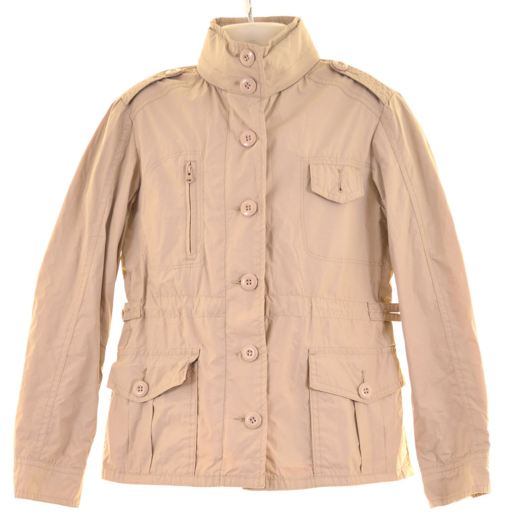 ROBE DI KAPPA Girls Windbreaker Jacket 7-8 Years Beige Nylon - Second Hand & Vintage Designer Clothing - Messina Hembry