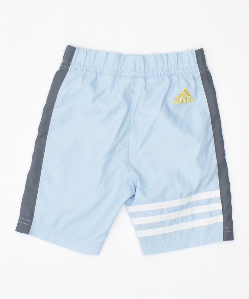 ADIDAS Boys Sport Shorts 3-6 Months Blue Polyester | Vintage | Thrift | Second-Hand | Used Clothing | Messina Hembry 