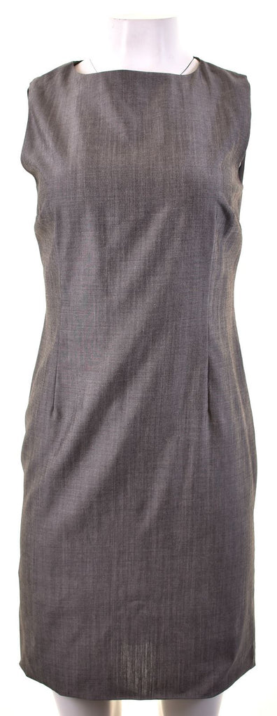 BLUNAUTA Womens Sheath Dress IT 42 Medium Grey Wool Vintage | Vintage | Thrift | Second-Hand | Used Clothing | Messina Hembry 