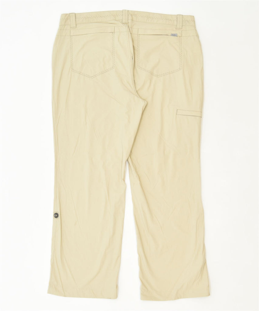 EDDIE BAUER Womens Straight Casual Trousers US 14 2XL W38 L28 Off White | Vintage | Thrift | Second-Hand | Used Clothing | Messina Hembry 