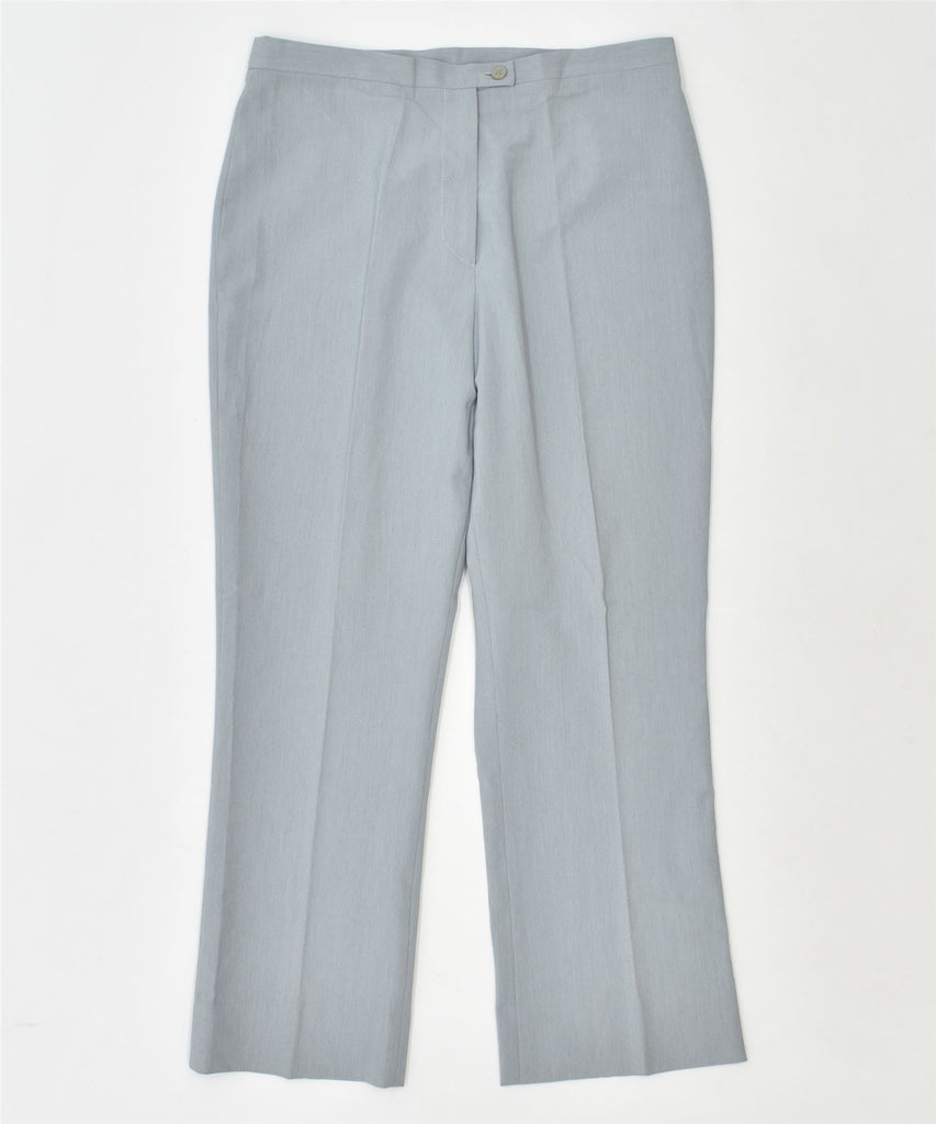 VINTAGE Womens Straight Suit Trousers IT 48 XL W32 L28 Grey Polyester | Vintage | Thrift | Second-Hand | Used Clothing | Messina Hembry 