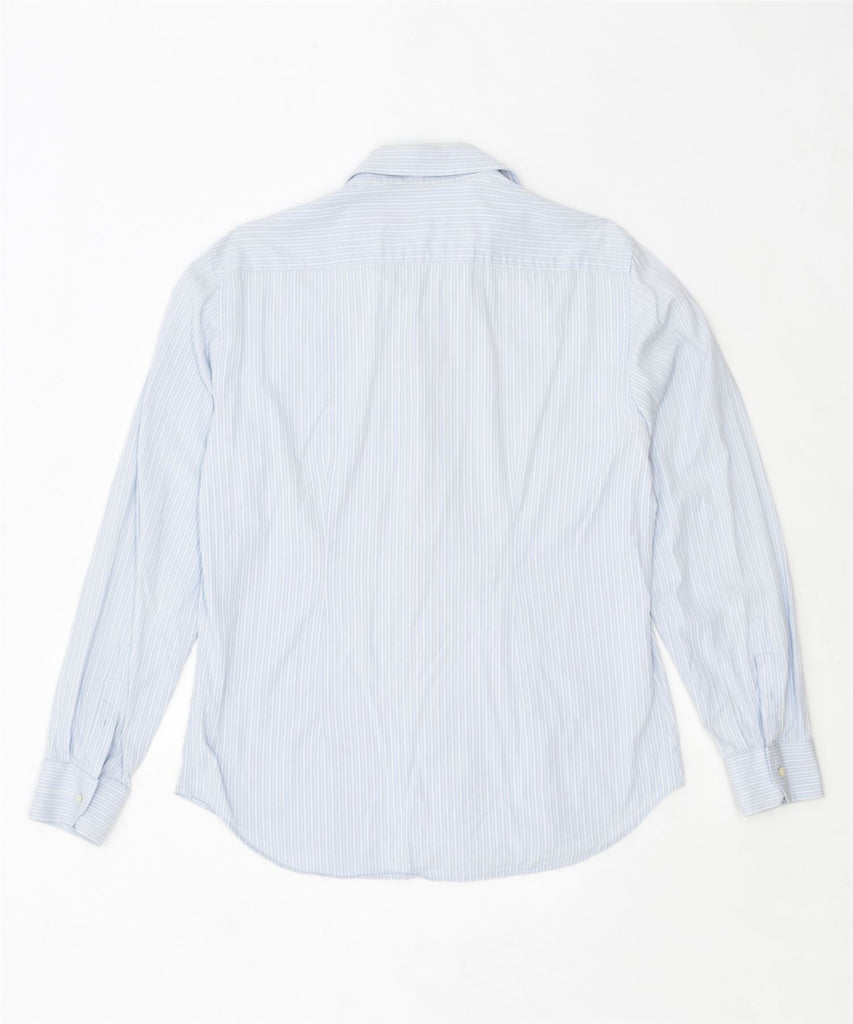 ROCCOBAROCCO Mens Shirt Medium Blue Striped Cotton | Vintage | Thrift | Second-Hand | Used Clothing | Messina Hembry 