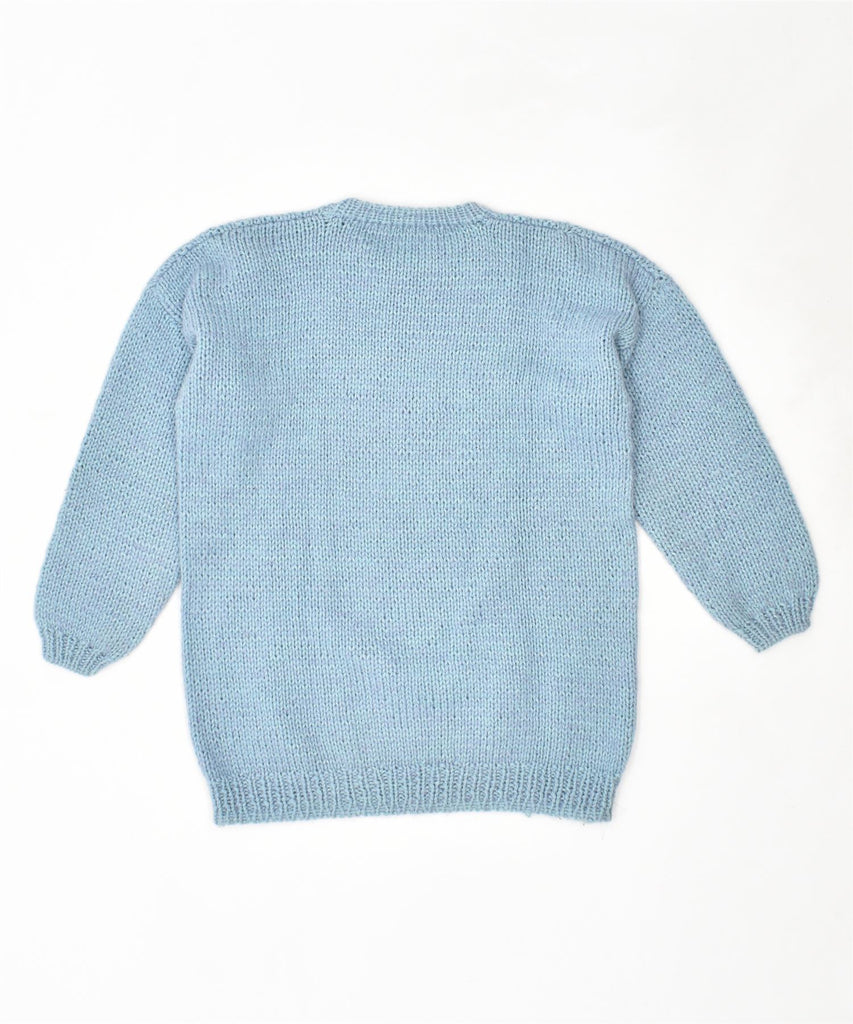 VINTAGE Womens Crew Neck Jumper Sweater UK 14 Large Blue | Vintage | Thrift | Second-Hand | Used Clothing | Messina Hembry 