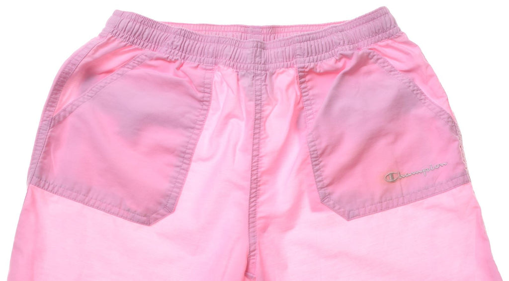 CHAMPION Girls Capri Trousers 11-12 Years Large W24 L15 Pink Cotton Straight - Second Hand & Vintage Designer Clothing - Messina Hembry