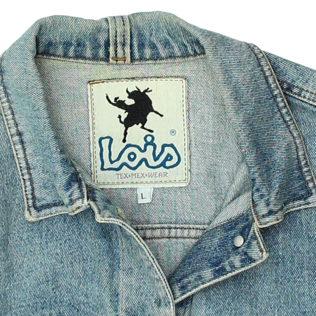 Lois Tex Mex Wear Womens Blue Denim Jean Jacket | Vintage Designer VTG | Vintage Messina Hembry | Thrift | Second-Hand Messina Hembry | Used Clothing | Messina Hembry 