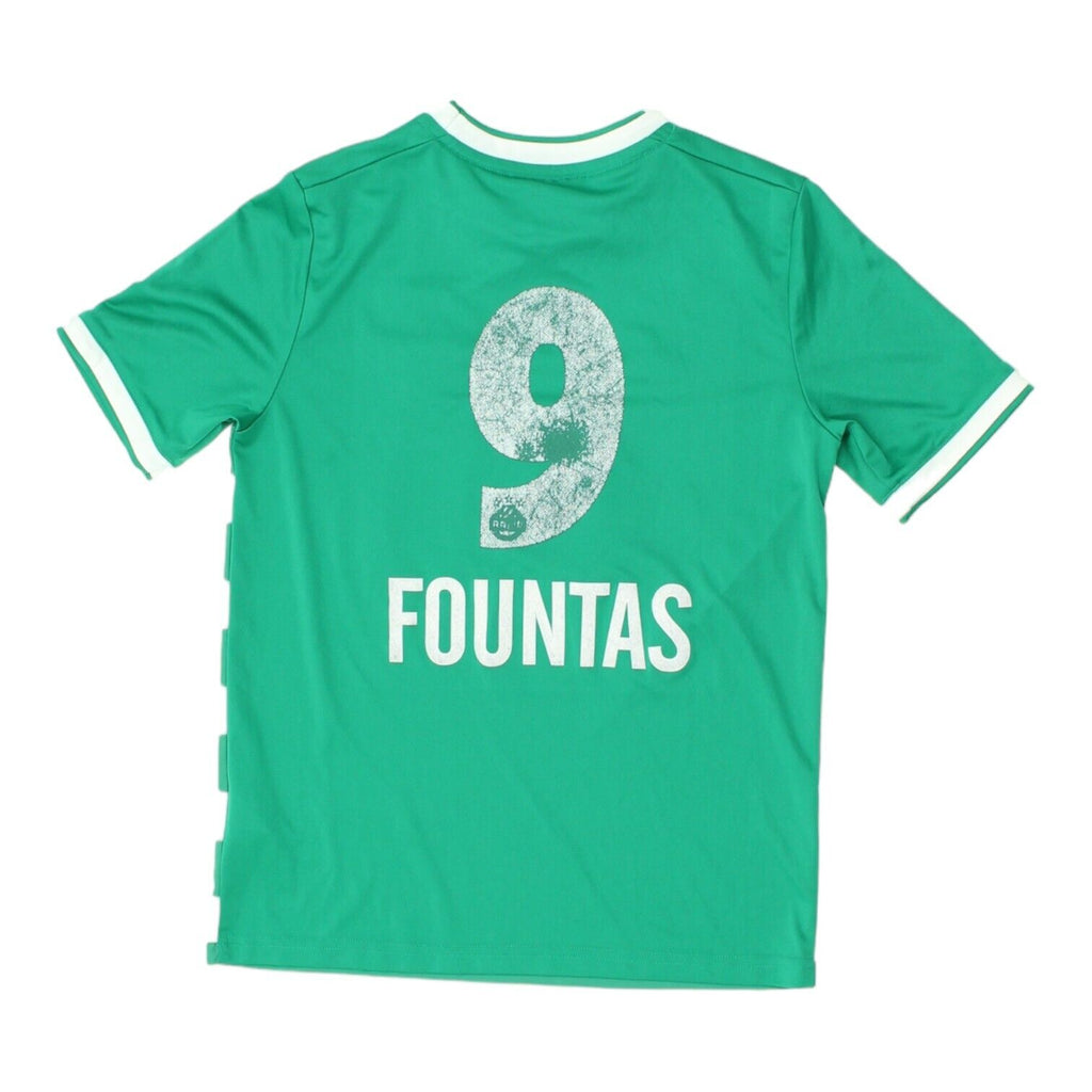 Rapid Wien 2019-20 Taxiarchis Fountas Adidas Boys Home Shirt | Kids Sportswear | Vintage Messina Hembry | Thrift | Second-Hand Messina Hembry | Used Clothing | Messina Hembry 