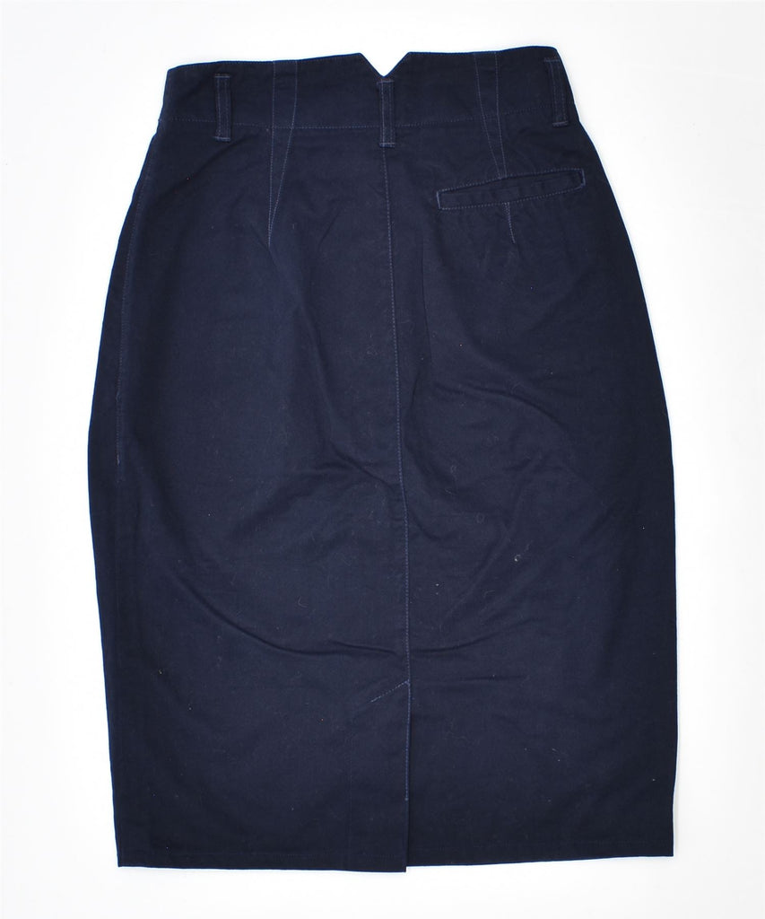 MASON'S Womens Straight Skirt IT 38 Small W24 Navy Blue Vintage | Vintage | Thrift | Second-Hand | Used Clothing | Messina Hembry 