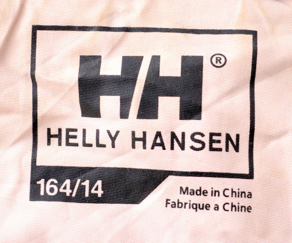 HELLY HANSEN Girls Windbreaker Jacket 13-14 Years Black Nylon - Second Hand & Vintage Designer Clothing - Messina Hembry