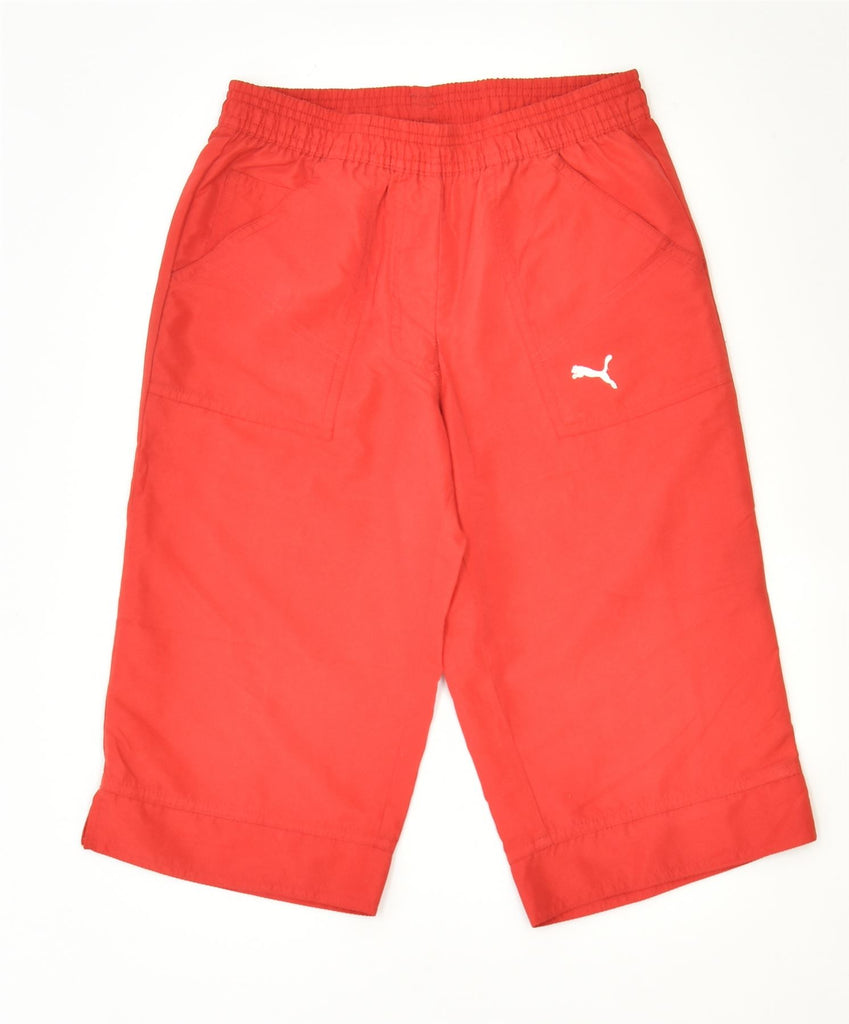 PUMA Boys Sport Shorts 9-10 Years Red Polyester Sports | Vintage | Thrift | Second-Hand | Used Clothing | Messina Hembry 