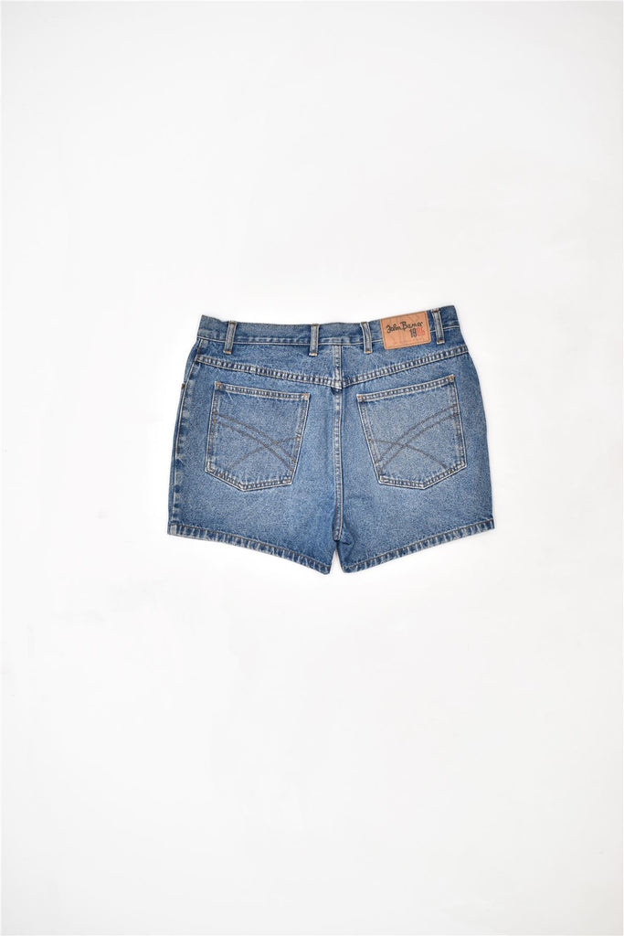 JOHN BANER Womens Denim Shorts Large W34  Blue Cotton | Vintage | Thrift | Second-Hand | Used Clothing | Messina Hembry 