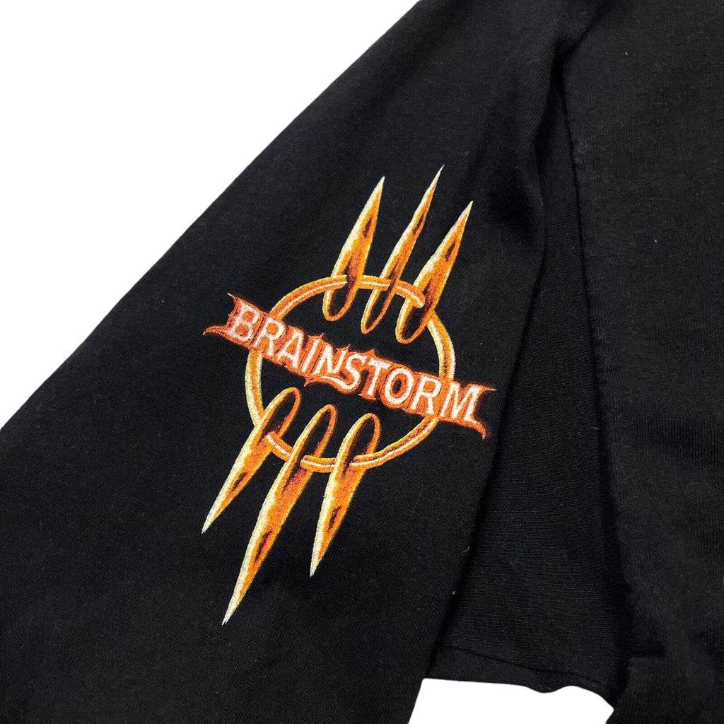 Brainstorm Long Sleeve Tshirt | Vintage German Power Metal Music Band Black VTG | Vintage Messina Hembry | Thrift | Second-Hand Messina Hembry | Used Clothing | Messina Hembry 