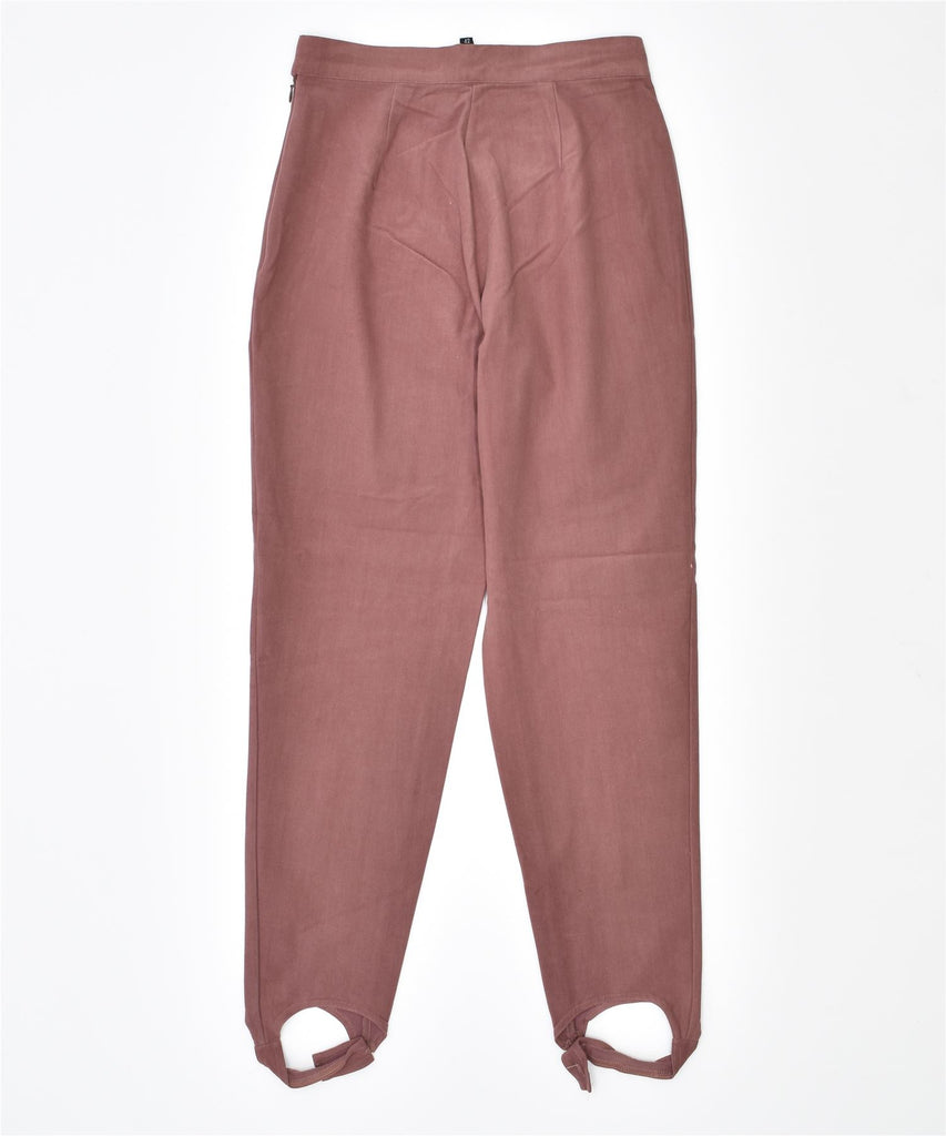 SUPERIOR Womens Stirrup Chino Trousers IT 42 Medium W26 L28 Pink Cotton | Vintage | Thrift | Second-Hand | Used Clothing | Messina Hembry 