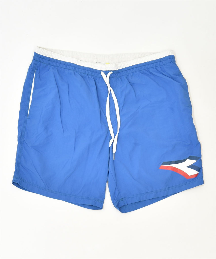 DIADORA Mens Sport Shorts XL Blue Polyamide Sports | Vintage | Thrift | Second-Hand | Used Clothing | Messina Hembry 