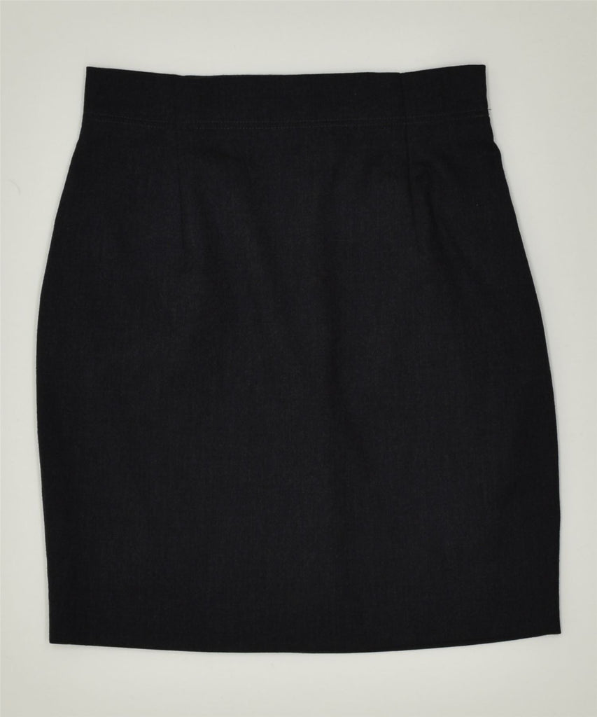 VINTAGE Womens Straight Skirt IT 44 Medium W28 Black Wool | Vintage | Thrift | Second-Hand | Used Clothing | Messina Hembry 