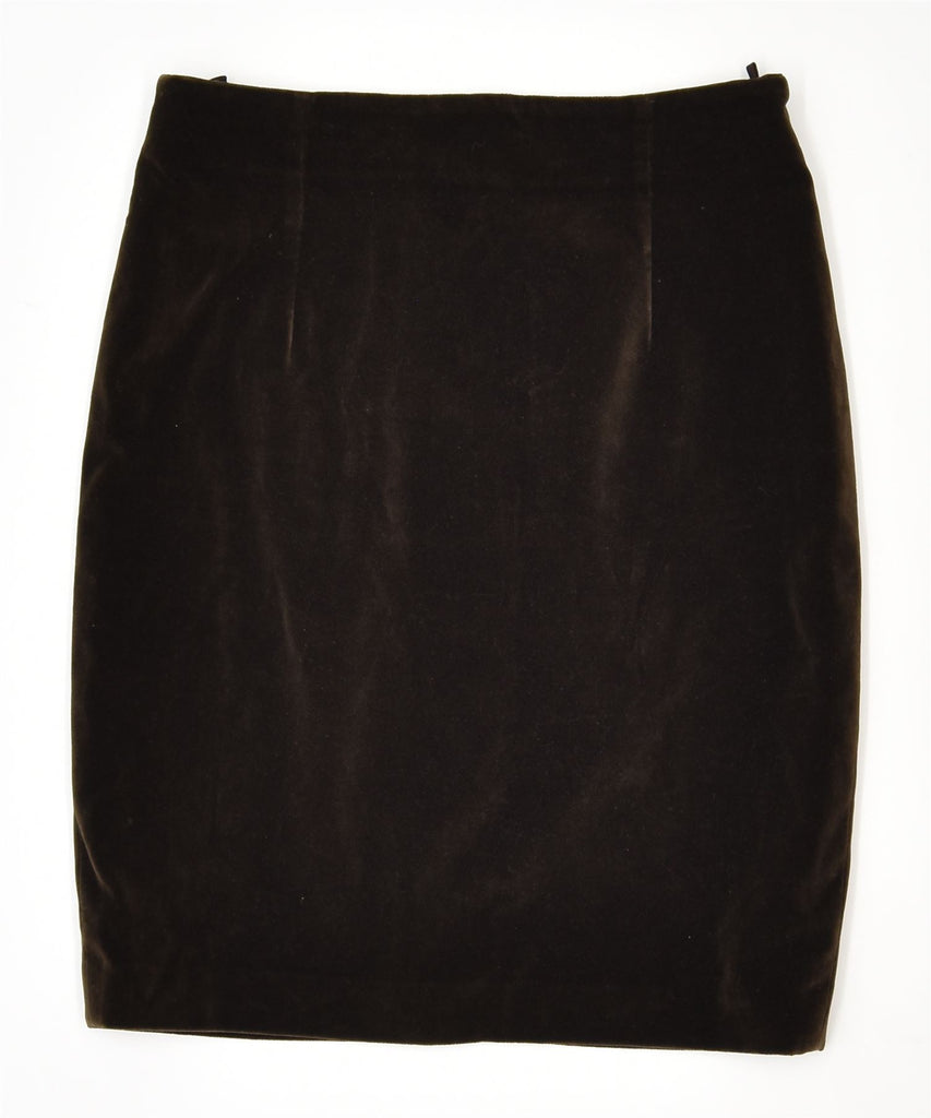 LES COPAINS Womens Pencil Skirt W28 Medium Brown | Vintage | Thrift | Second-Hand | Used Clothing | Messina Hembry 