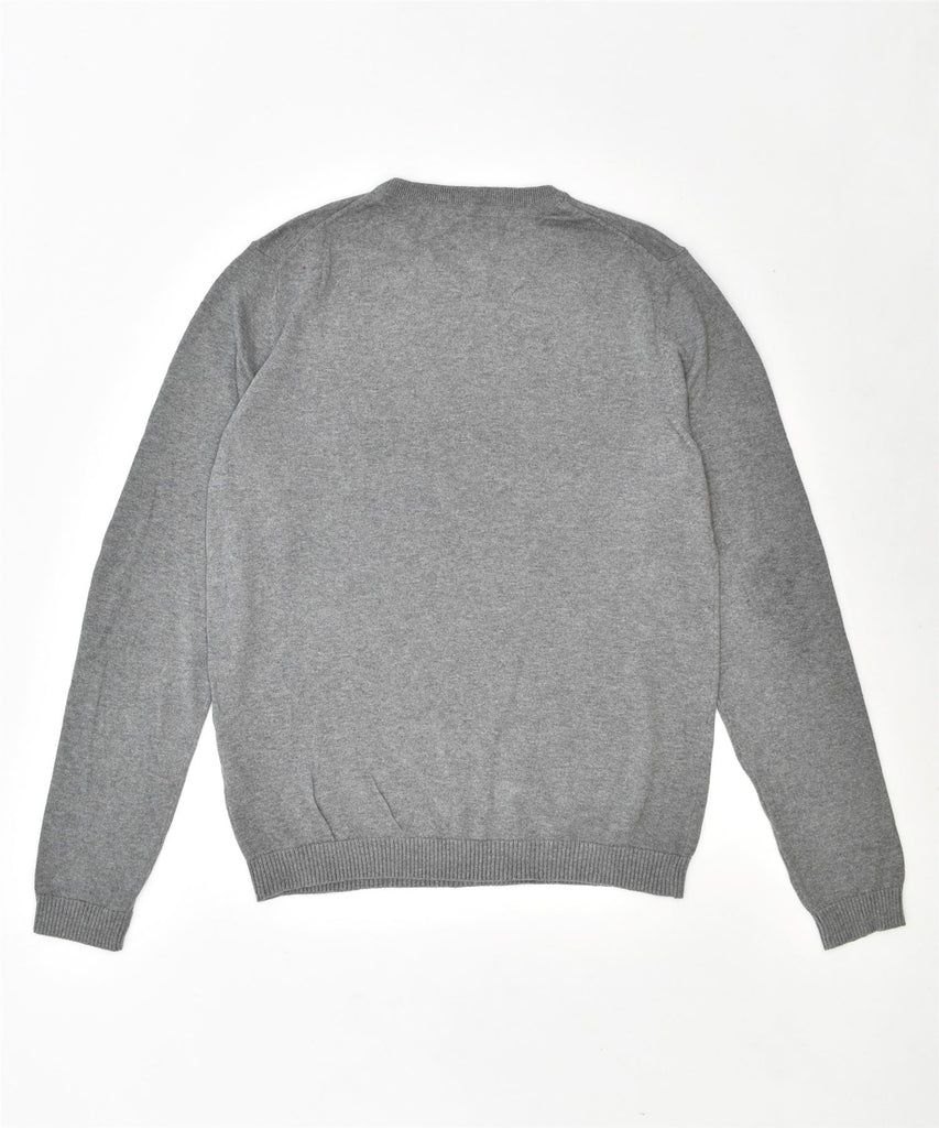 JACK & JONES Mens Crew Neck Jumper Sweater Small Grey Cotton Vintage | Vintage | Thrift | Second-Hand | Used Clothing | Messina Hembry 