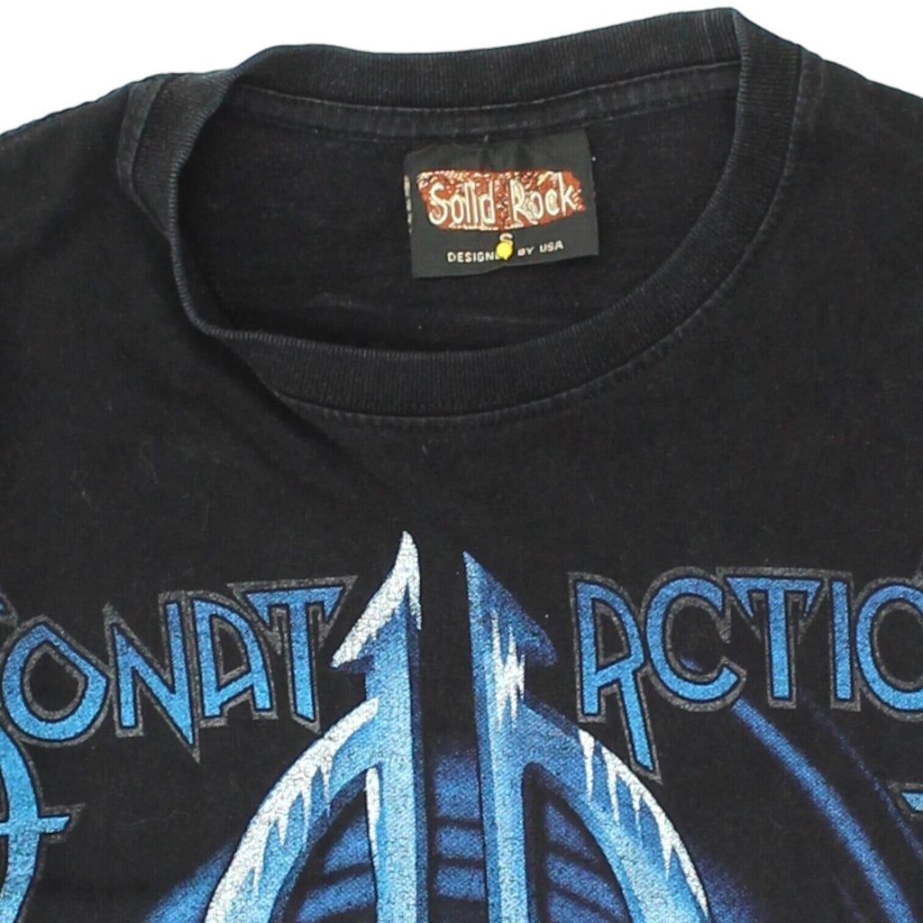 Sonata Arctica Silence Mens Black Tshirt | Vintage Finnish Metal Music Band Tee | Vintage Messina Hembry | Thrift | Second-Hand Messina Hembry | Used Clothing | Messina Hembry 