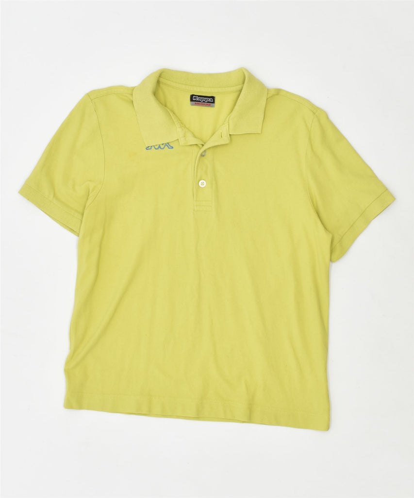 KAPPA Mens Polo Shirt Medium Yellow Cotton | Vintage | Thrift | Second-Hand | Used Clothing | Messina Hembry 