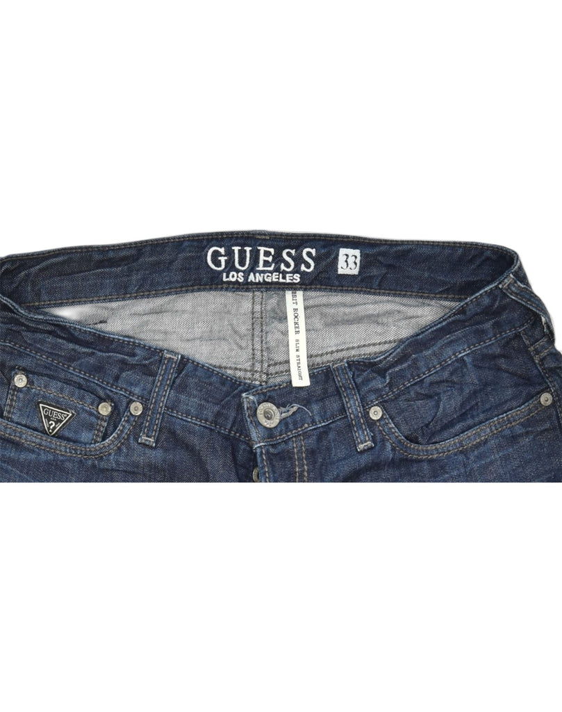 GUESS Mens Straight Jeans W33 L35 Blue Cotton | Vintage | Thrift | Second-Hand | Used Clothing | Messina Hembry 