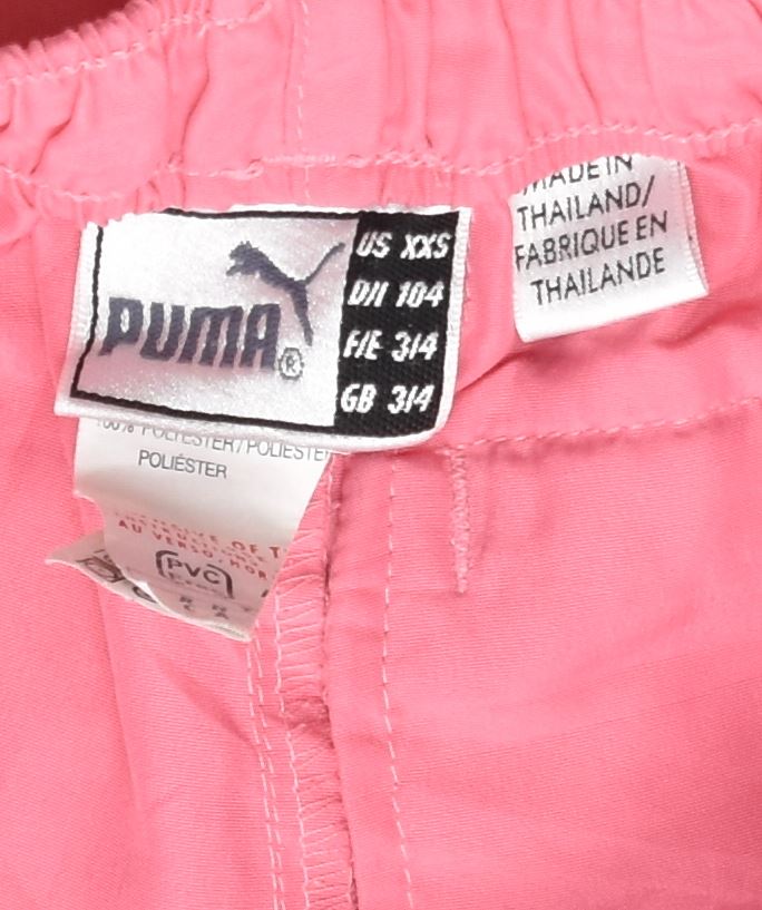 PUMA Girls Sport Shorts 3-4 Years Pink Polyester Sports | Vintage | Thrift | Second-Hand | Used Clothing | Messina Hembry 