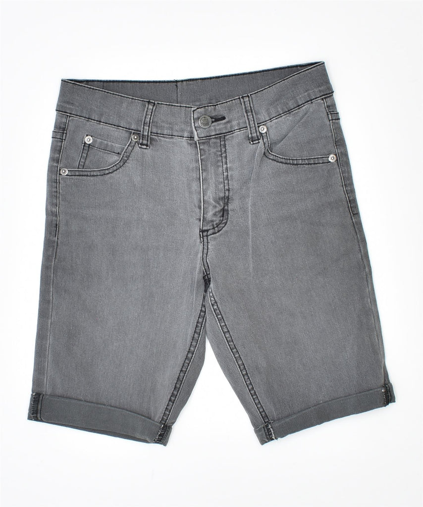 CHEAP MONDAY Womens Denim Shorts W26 Small Grey Cotton | Vintage | Thrift | Second-Hand | Used Clothing | Messina Hembry 