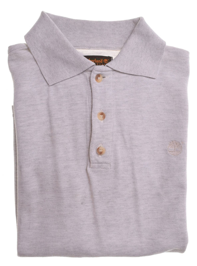 TIMBERLAND Boys Polo Shirt 11-12 Years Grey - Second Hand & Vintage Designer Clothing - Messina Hembry