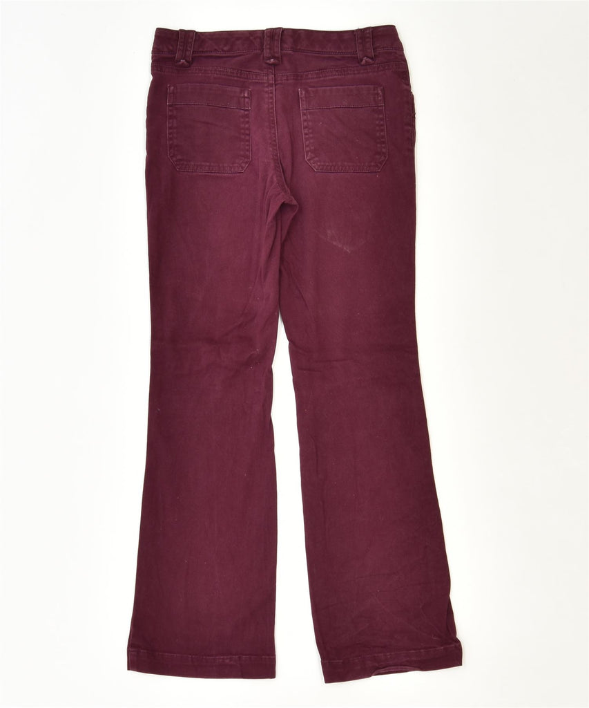 TOMMY HILFIGER Girls Bootcut Casual Trousers 9-10 Years W24 L26 Maroon | Vintage | Thrift | Second-Hand | Used Clothing | Messina Hembry 